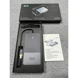 GiQ USB 3.0 Docking Station 2K Triple Display HDMI VGA LAN Gray SD Card